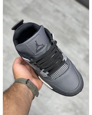 کفش کتونی نایک جردن 4 طوسی مشکی 1140 2