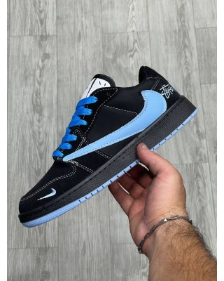 کفش کتونی نایک ترویس مشکی آبی 1192