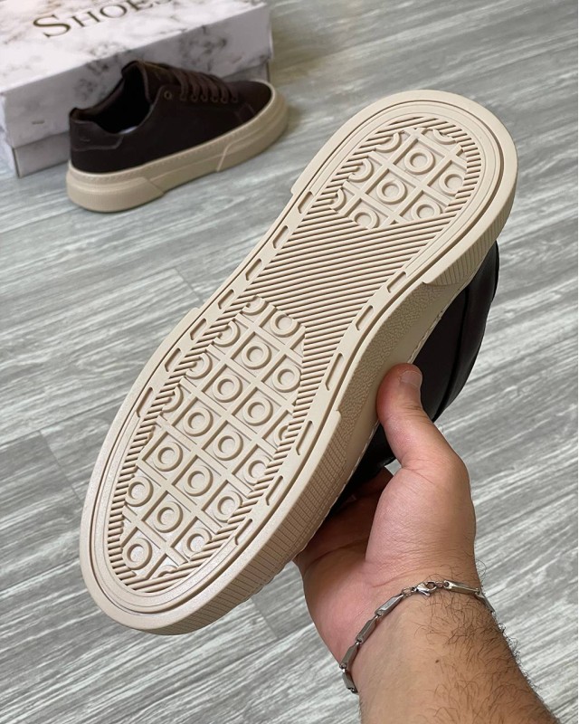 کفش کتونی ونس زارا کرم قهوه ای 1330